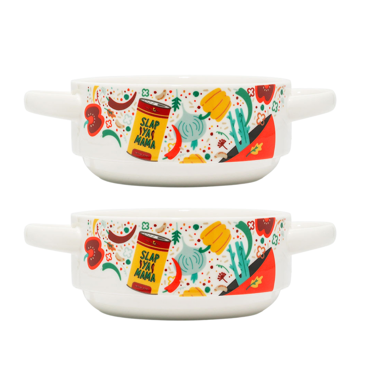 Ceramic Gumbo Bowl Set – Slap Ya Mama