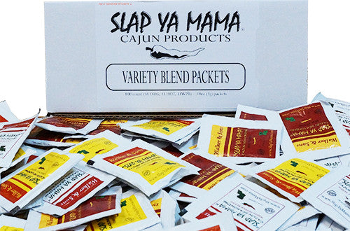 Slap Ya Mama Variety Blend Seasoning Packets - 100 Count Case
