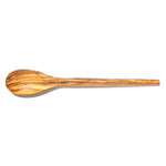 Classic olive wood spoon with the Slap Ya Mama logo engraved near thetio of handle 