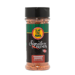 Slap Ya Mama Signature Blend Steakhouse Seasoning canister with bold typography and a sleek design, featuring the text 'Steakhouse Seasoning' prominently on the label