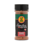 Slap Ya Mama Blackened Seasoning in a plastic container with the Slap Ya Mama logo visible.